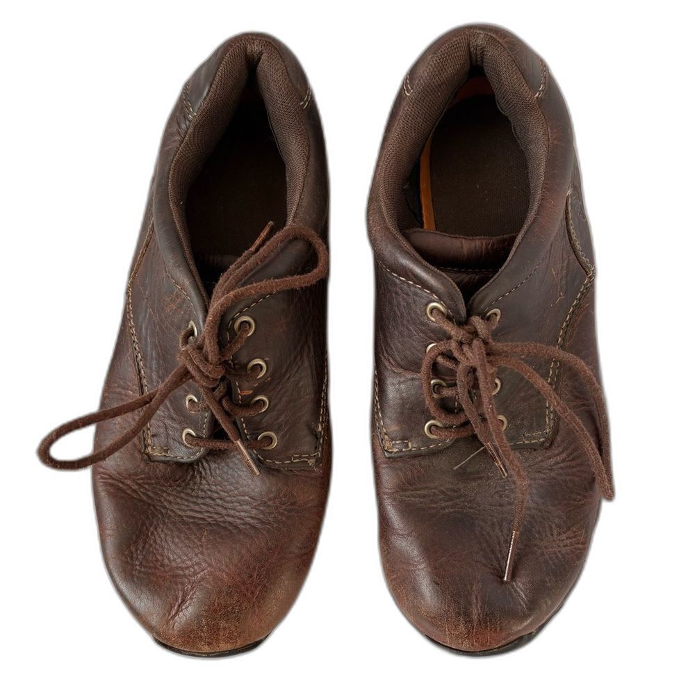 Timberland Boys Brown Leather Lace-Up Work Shoes - Picture 2 of 6